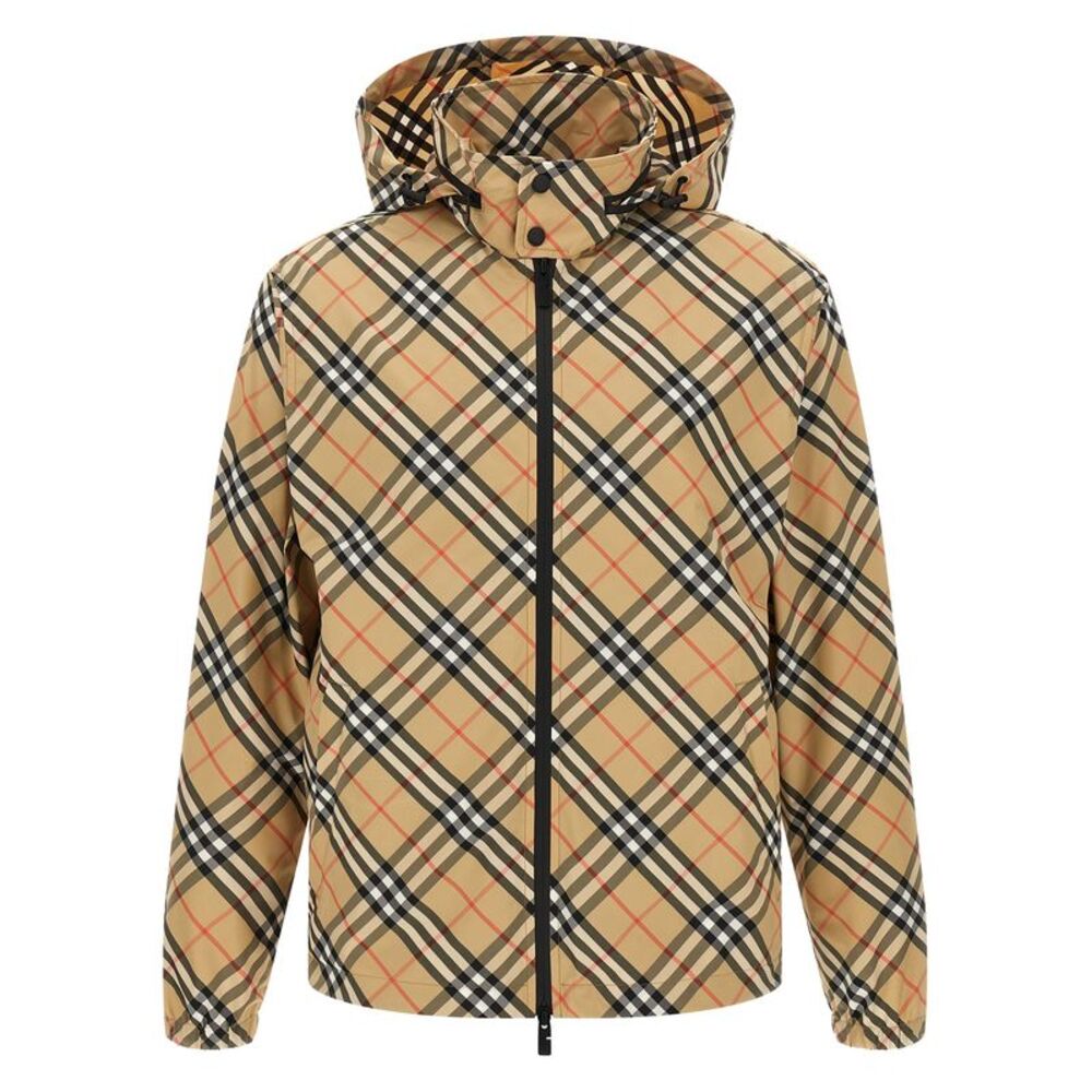 Burberry Beige Polyester Shell Men's Jacket